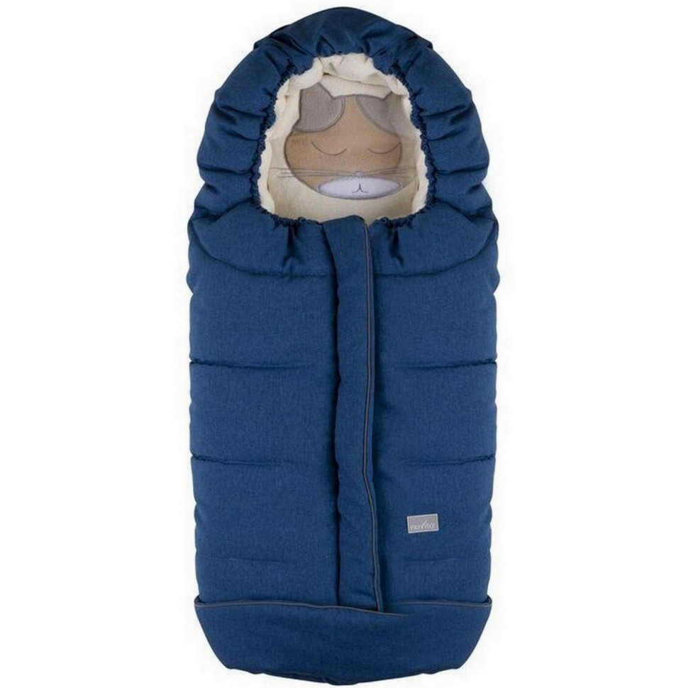 Зимний конверт NUVITA 9605 СUCCIOLI JUNIOR джинс/кот/серый NV9605CUCCIOLOJRJEANS
