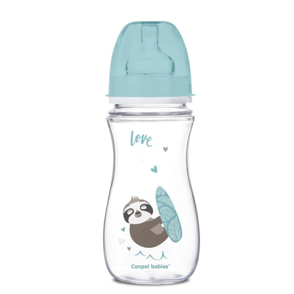 Пляшка антиколікова Easystart Canpol babies 35/222_blu з широким отвором, 300 мл