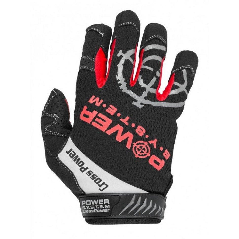 Рукавички для кросфіту з довгим пальцем Cross Power Power System PS-2860_XL_Black-red, XL