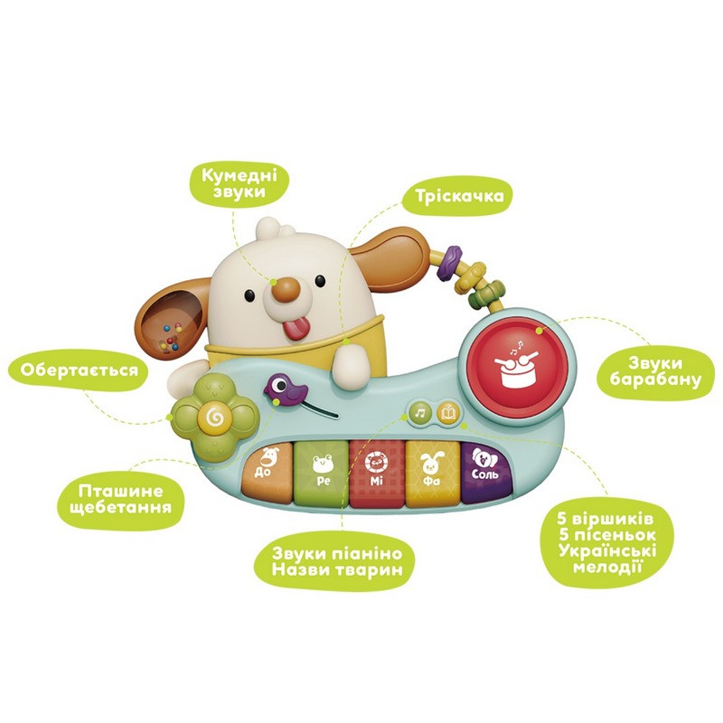 Музыкальная игрушка Чудо-пианино KIDDI SMART DM9900-UA на украинском языке
