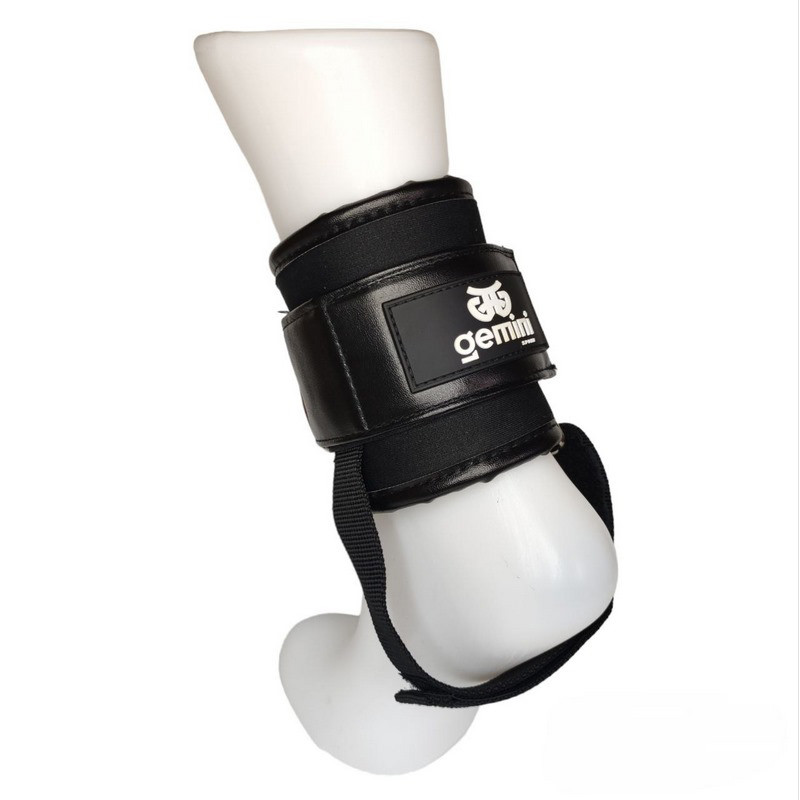 Манжеты для тяги на ноги с пяткой Gemini Sport TQ-65 черный 2 штуки