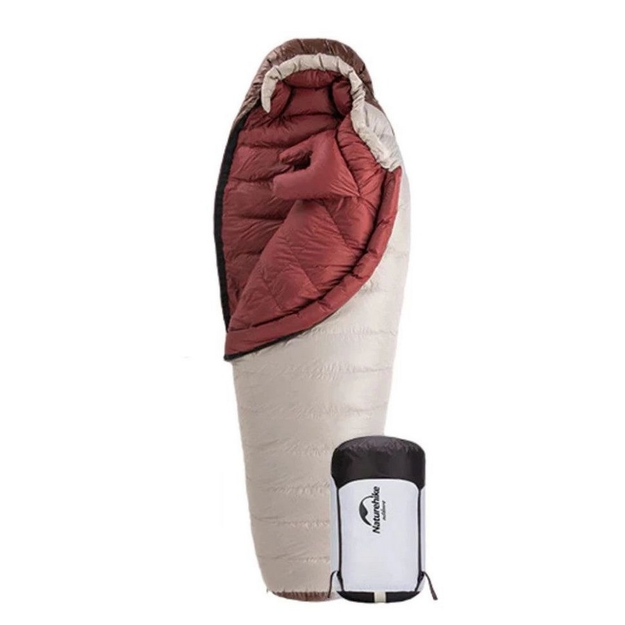 Спальник із натуральним пухом Snowbird NH20YD001 Naturehike 6927595762127 p-р M, коричневий 350 г