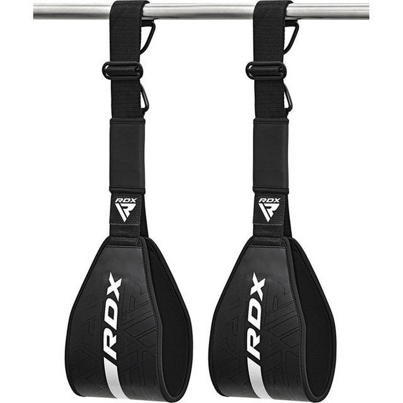 Петлі підвісні Береша F6 KARA Gym Workout Abs Straps RDX Inc Limited GAC-F6MW Black/White