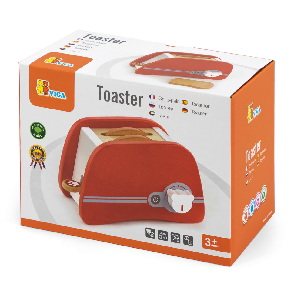 Іграшковий тостер Viga Toys 50233FSC дерев'яний