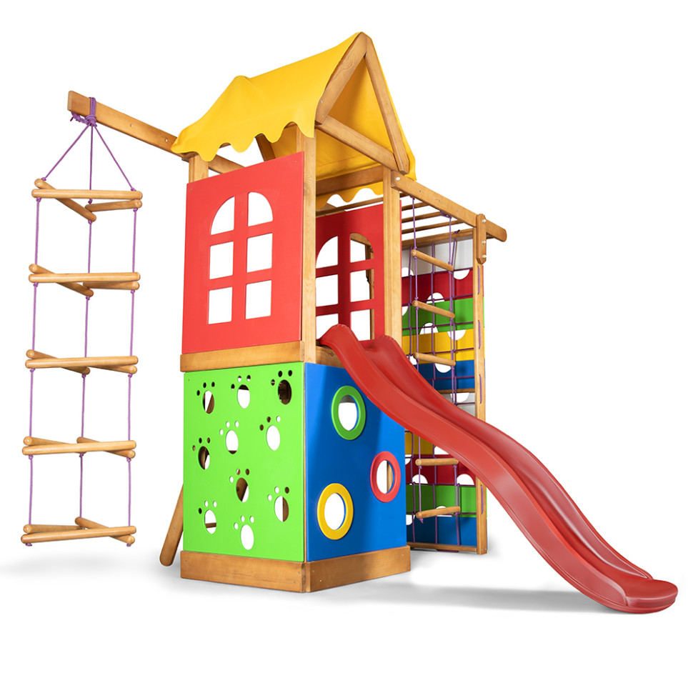Дитячий ігровий комплекс SportBaby Babyland-28 з мотузковими сходами