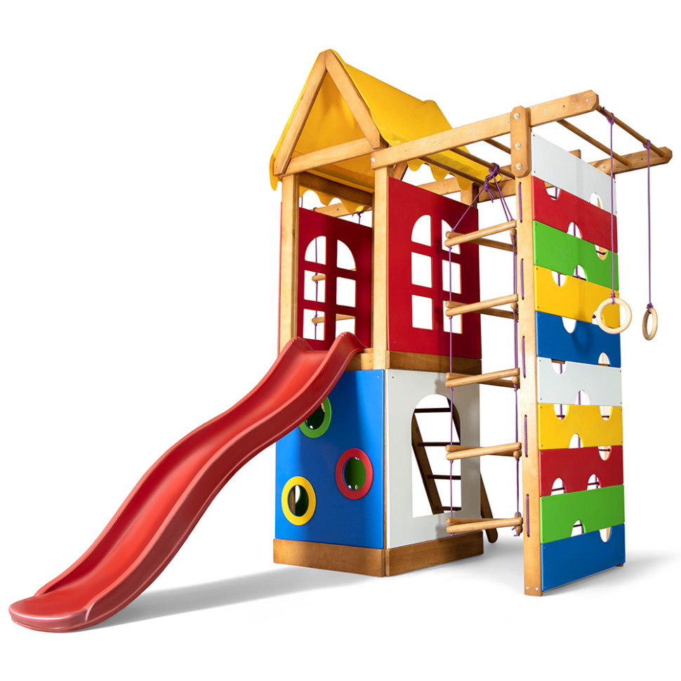 Дитячий ігровий комплекс SportBaby Babyland-28 з мотузковими сходами