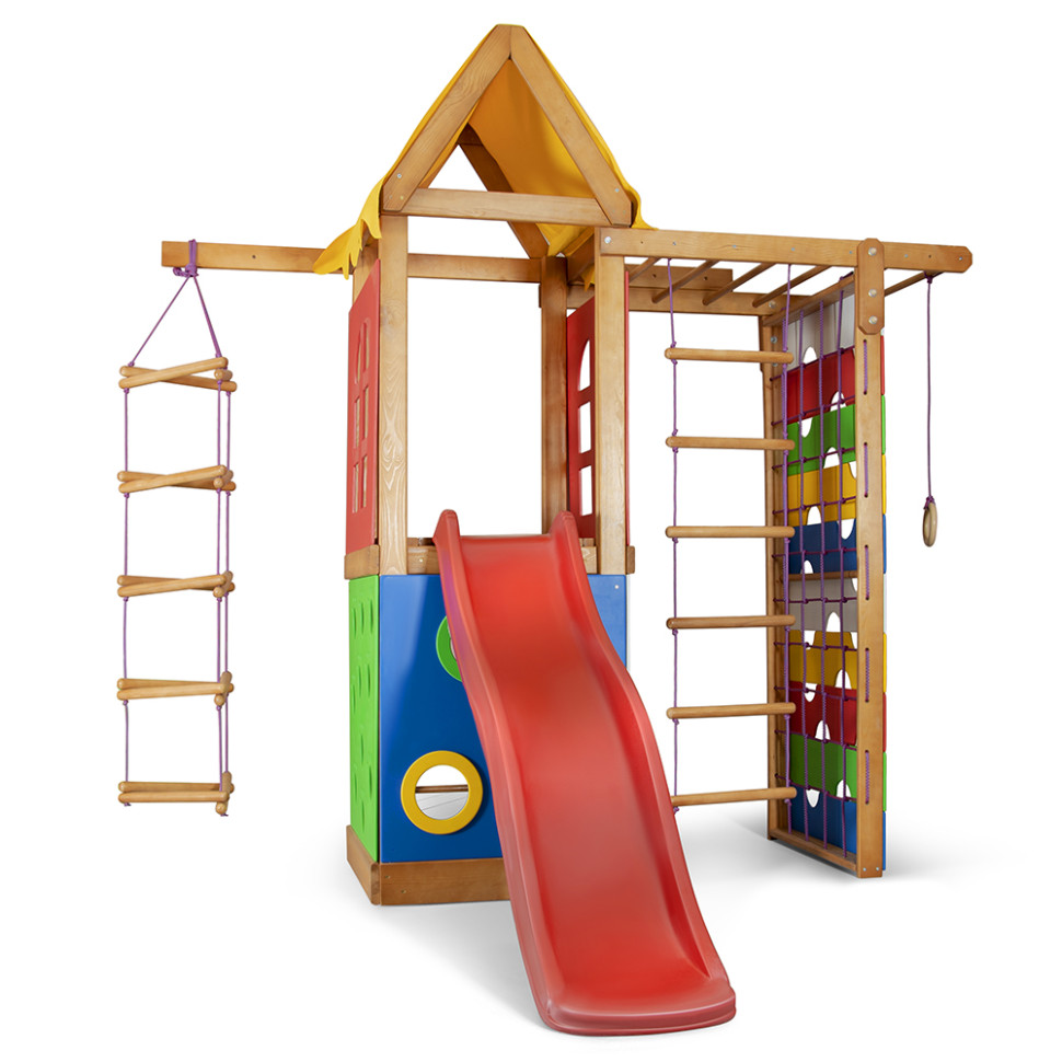 Дитячий ігровий комплекс SportBaby Babyland-28 з мотузковими сходами