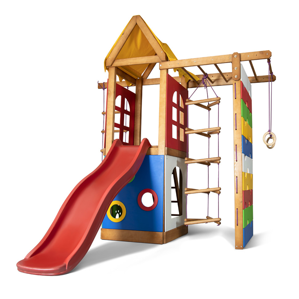 Дитячий ігровий комплекс SportBaby Babyland-28 з мотузковими сходами