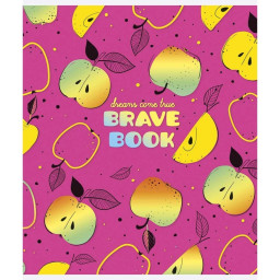Зошит учнівський "Brave book" Школярик 024-3022L-1 у лінію, 24 аркушів