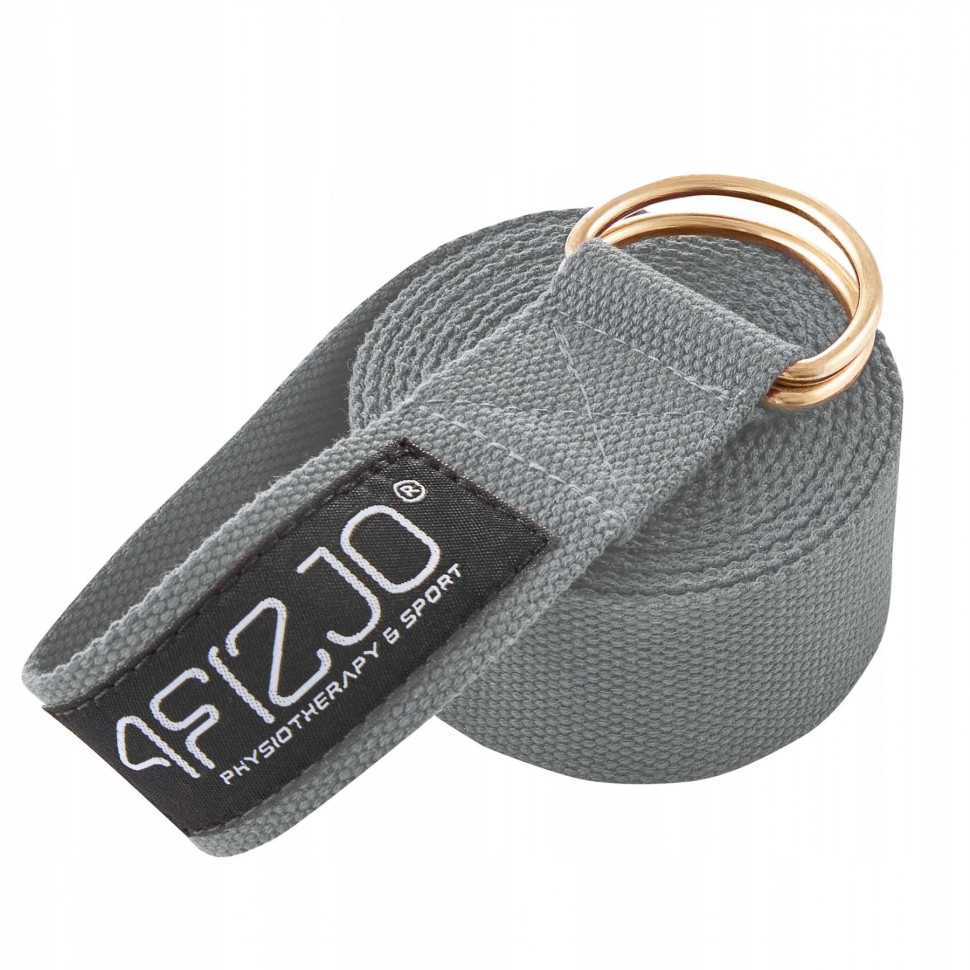 Ремінь для йоги 4FIZJO 4FJ0525 Grey 300 см