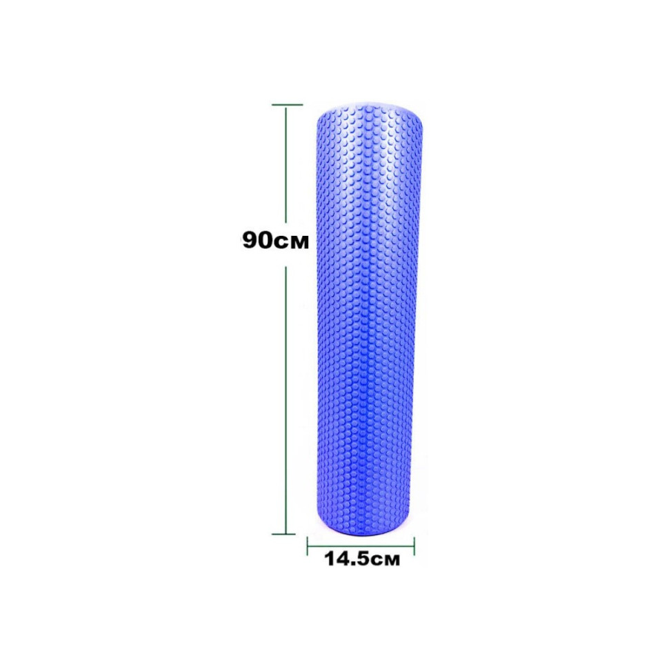 Массажный ролик Foam Roller EasyFit EF-2034-BL 90 см синий