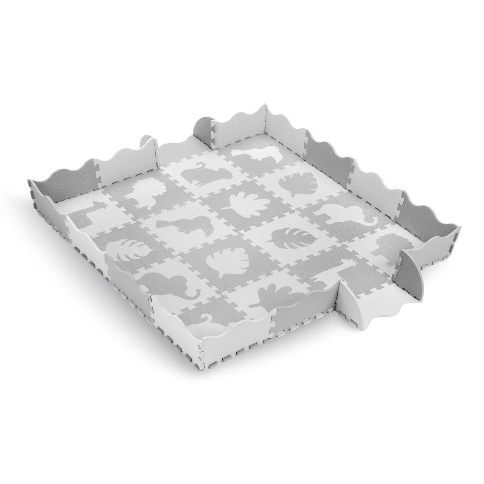 Дитячий килимок-пазл MoMi ZAWI MAED00013 сірий 150 x 150 см
