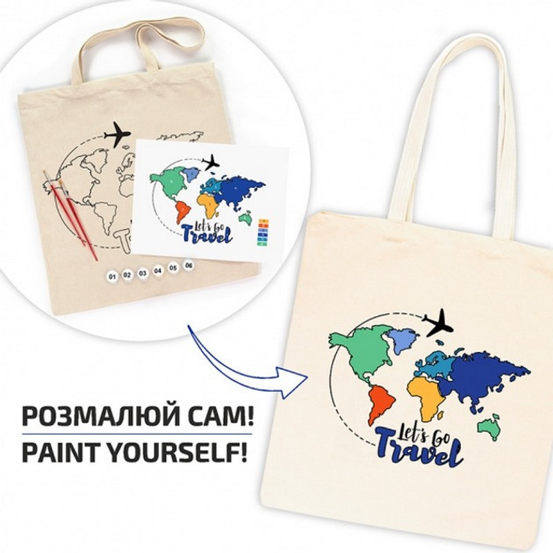 Набор для творчества экосумка-раскраска 
