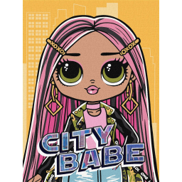 Картина за номерами "L.O.L. Surprise! O.M.G. City Babe" Ідейка KHO6277, 30х40 см