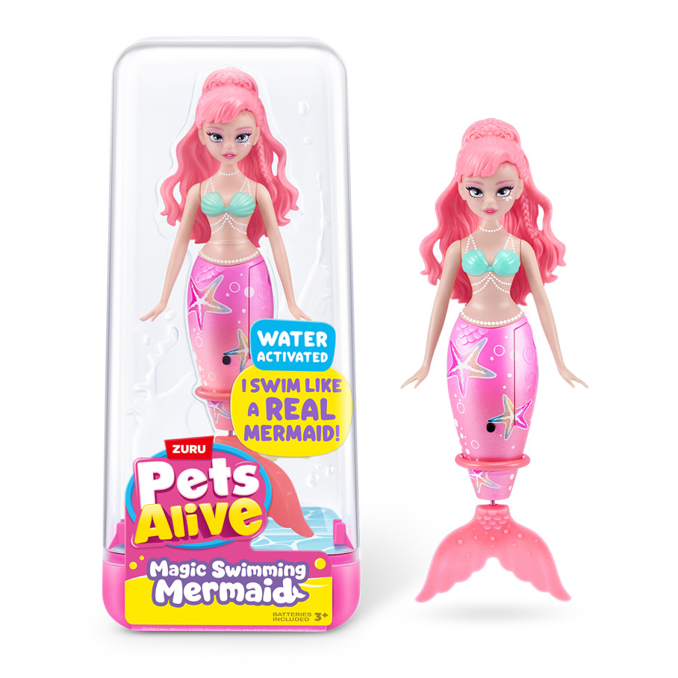 Интерактивная игрушка Волшебная русалочка Розовая звезда Pets & Robo Alive 9567A