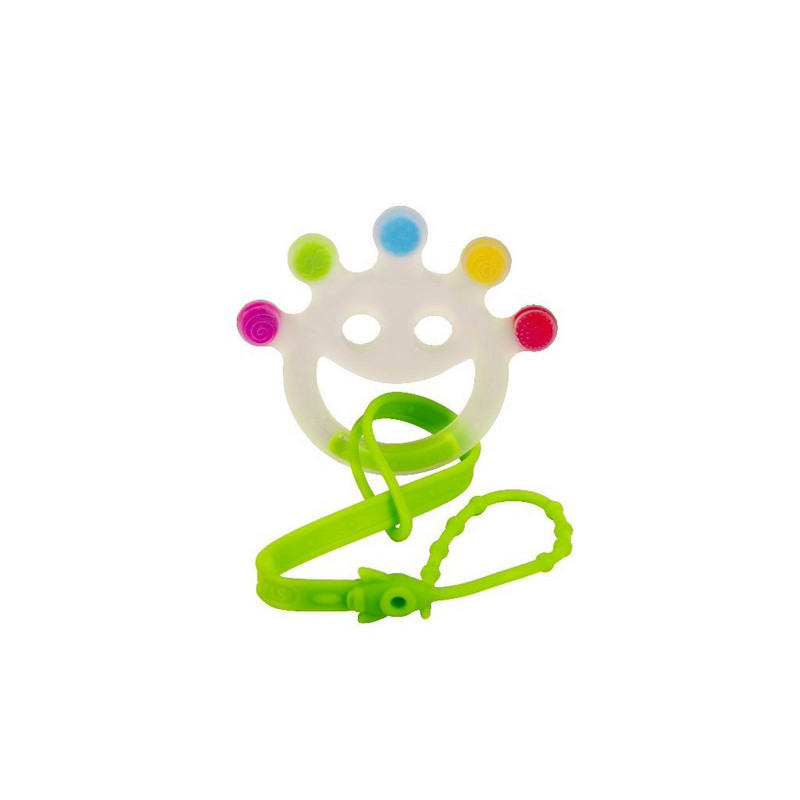 Прорезыватель силиконовый с держателем Baby Team 4095