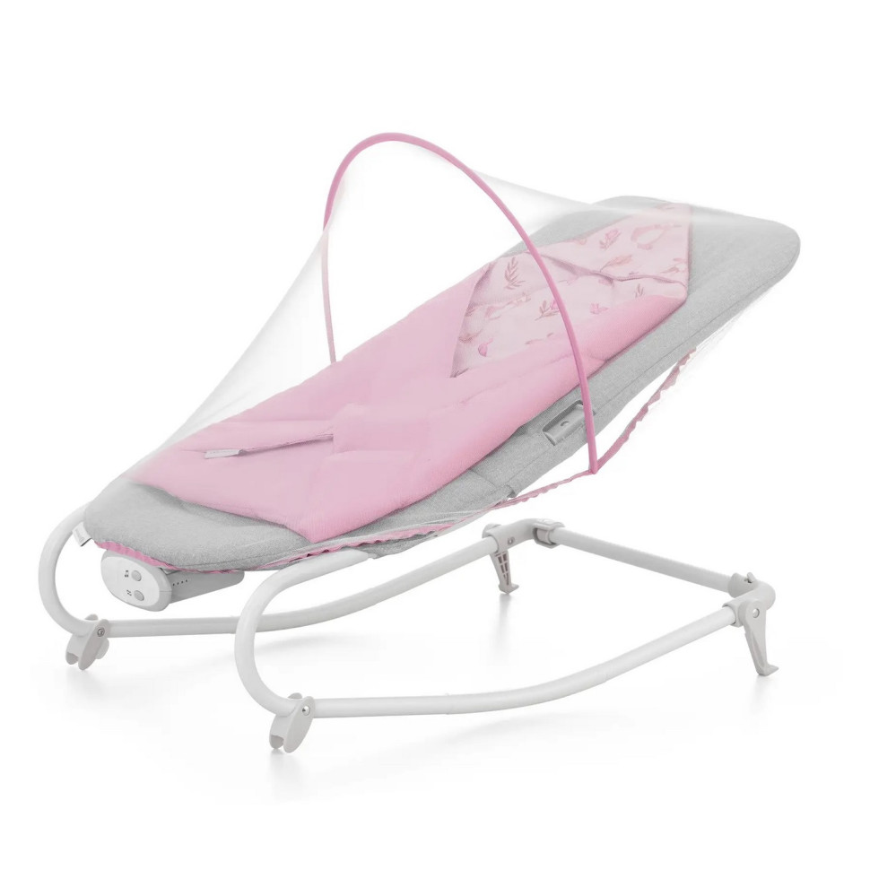 Дитячий шезлонг-гойдалка Felio 2 Kinderkraft KBFELI20PNK0000 Peony Rose
