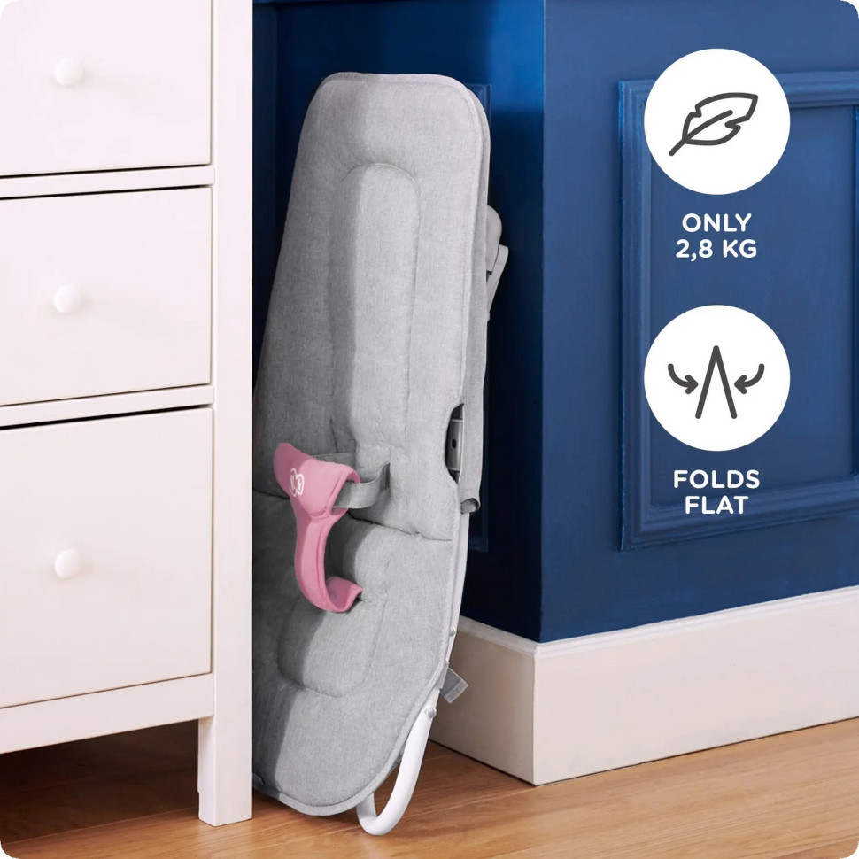 Дитячий шезлонг-гойдалка Felio 2 Kinderkraft KBFELI20PNK0000 Peony Rose