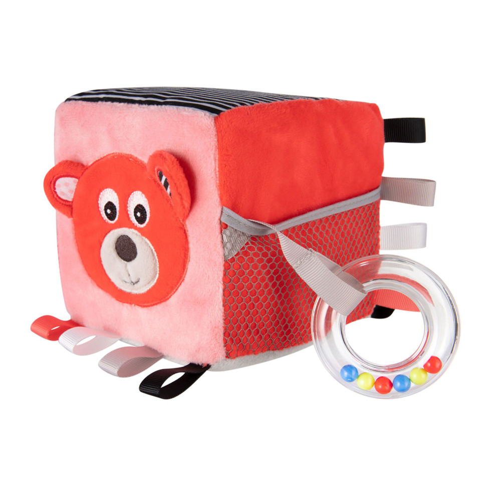 Игрушка-кубик мягкая Bears Canpol babies 68/073_cor с колокольчиком