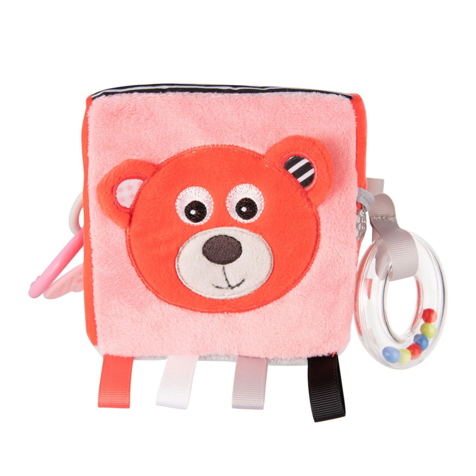 Игрушка-кубик мягкая Bears Canpol babies 68/073_cor с колокольчиком