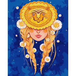 Картина по номерам "Лев" ©lesya_nedzelska_art Идейка KHO2599, 40x50 см