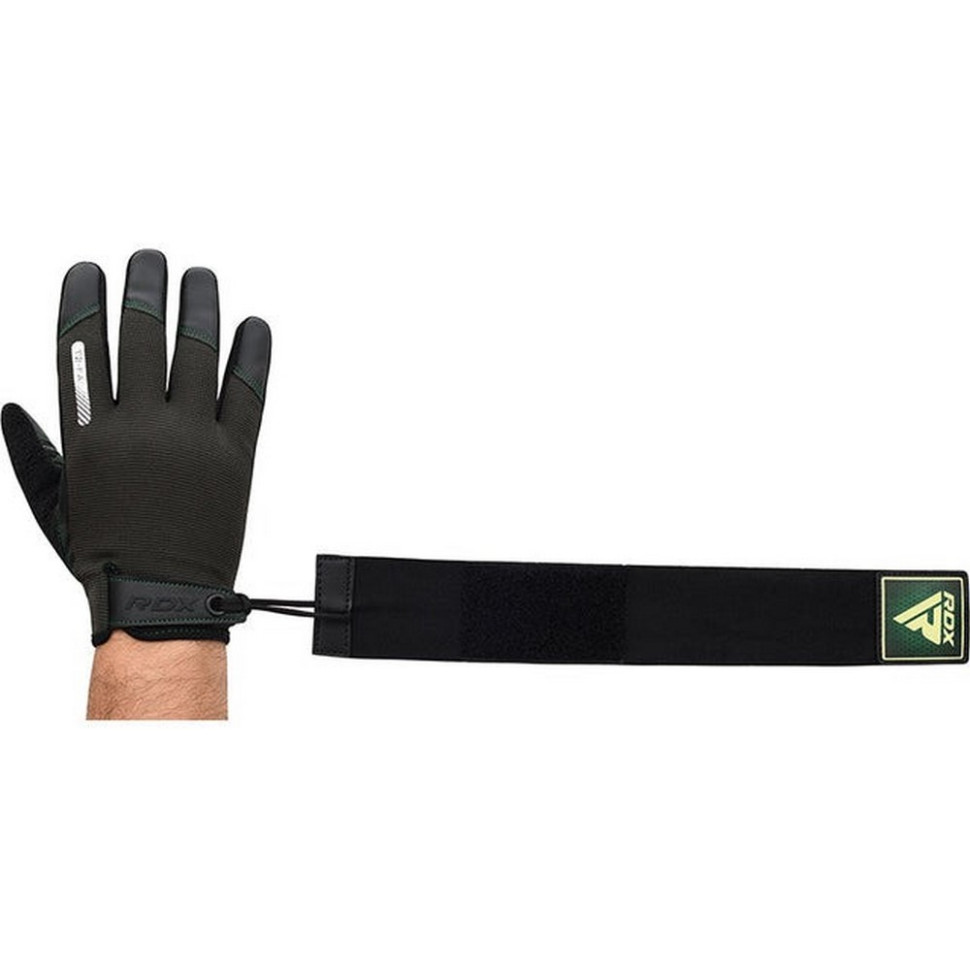 Перчатки для фитнеса T2 Touch Screen Friendly Full Fingerf RDX Inc Limited WGA-T2FA-M, Green, M