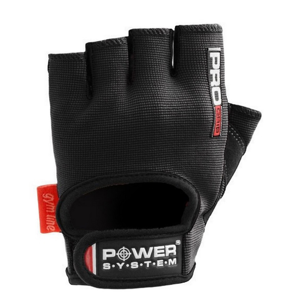 Перчатки для фитнеса Pro Grip Power System PS-2250_M_Black, L 23 см 