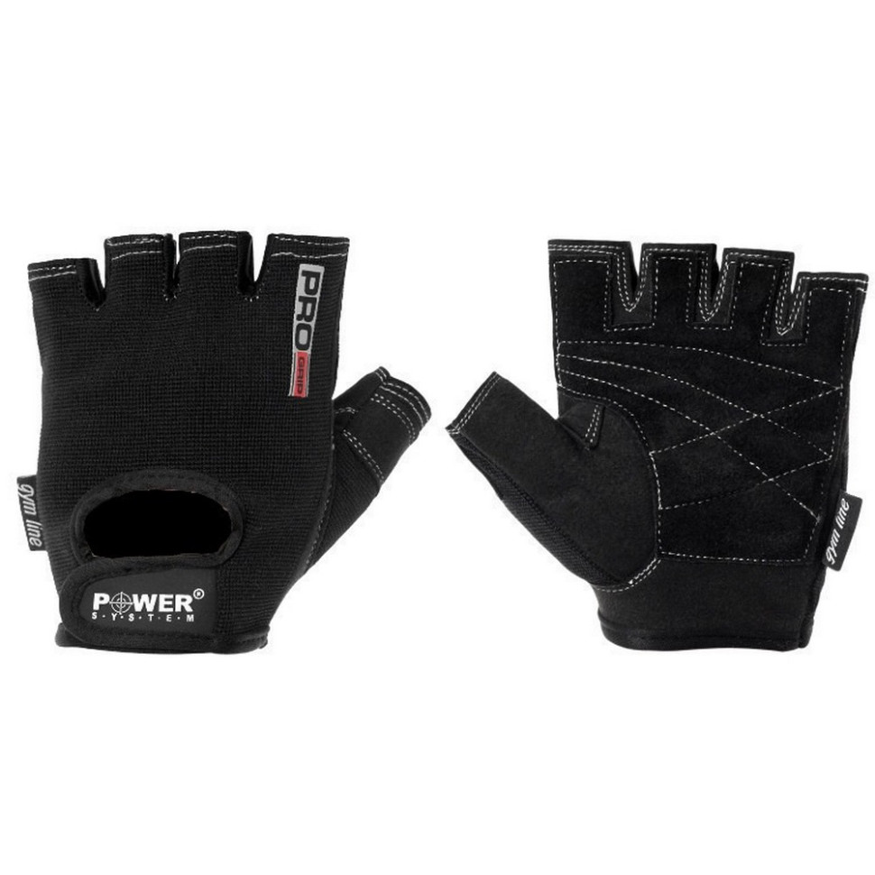 Перчатки для фитнеса Pro Grip Power System PS-2250_M_Black, L 23 см 