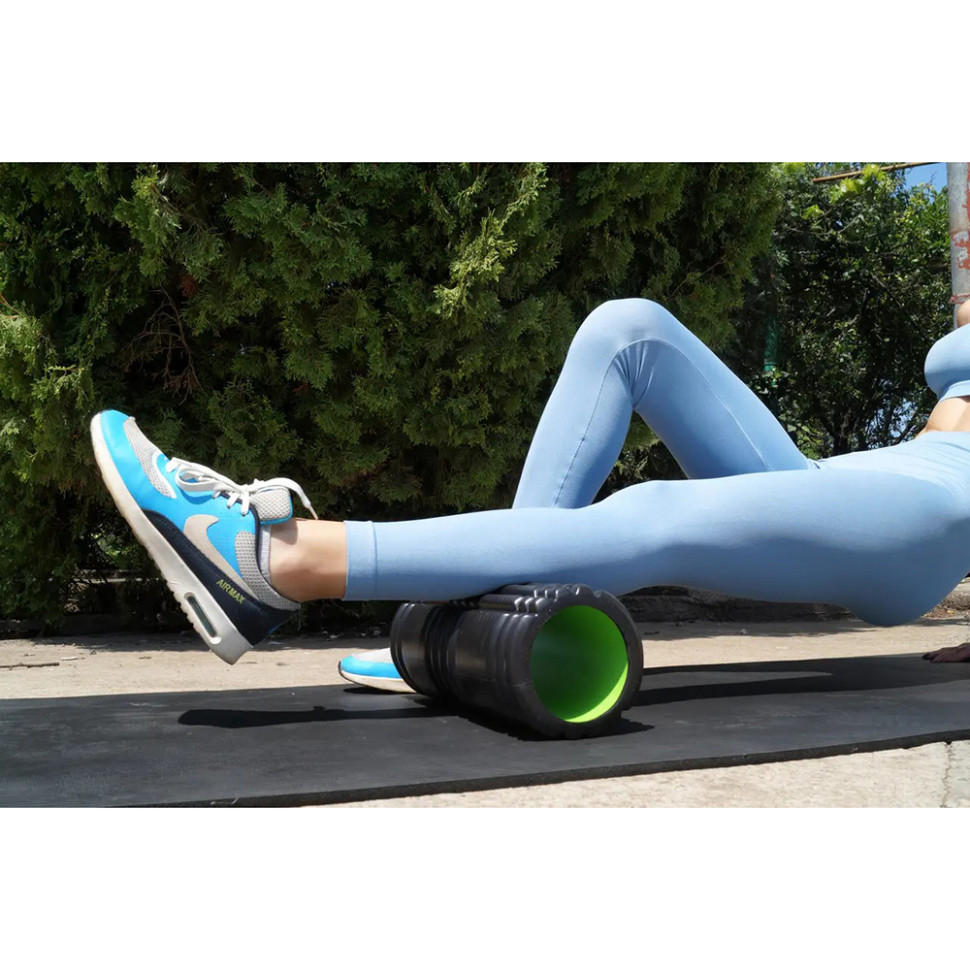 Масажний ролик Fitness Foam Rolle Power Systemr PS-4050_Green 