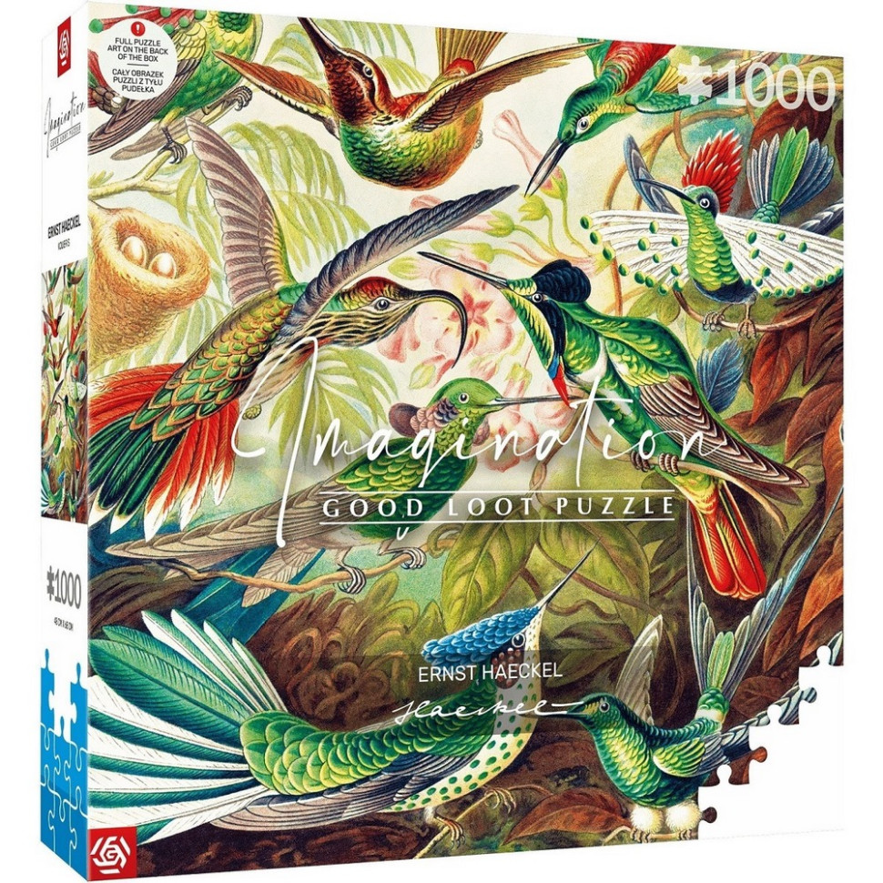 Пазл классический Imagination: Ernst Haeckel Hummingbirds/Kolibry GoodLoot 5908305246794, 1000 элементов