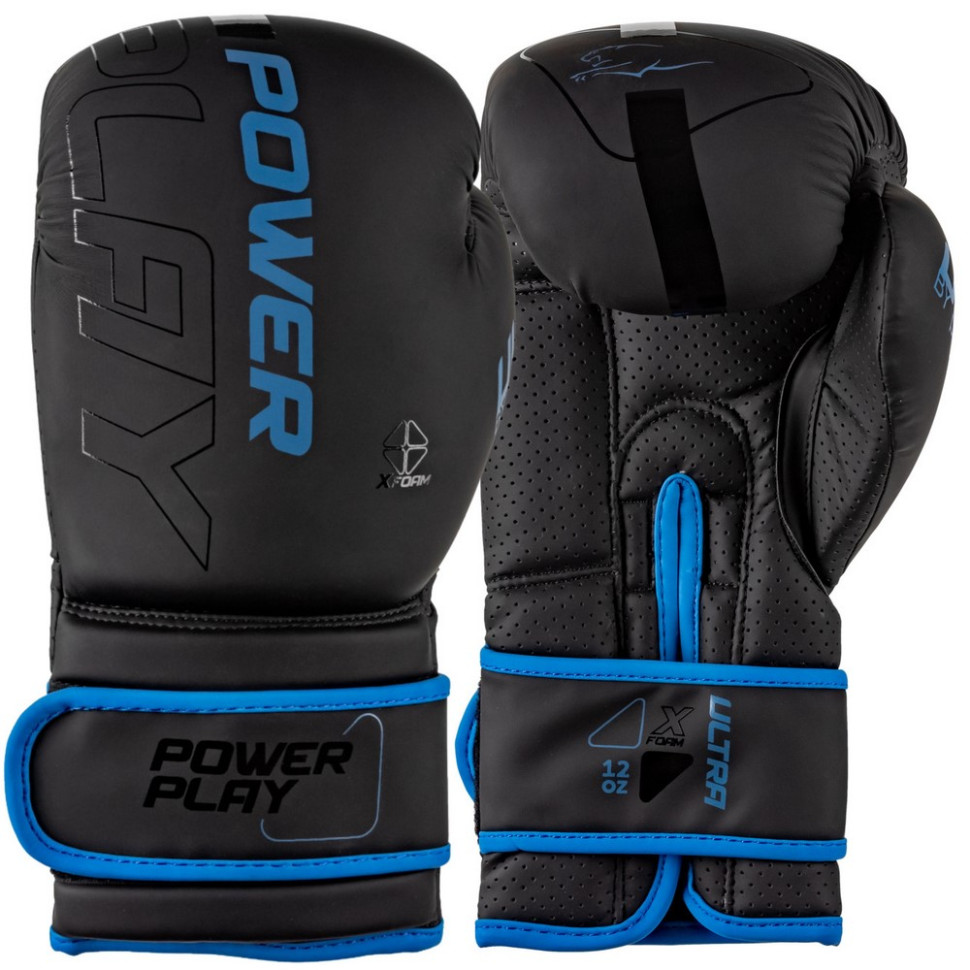 Боксерские перчатки 3024 Ultra Mat PowerPlay PP_3024_10oz_Bl/Navy, размер 10 унций