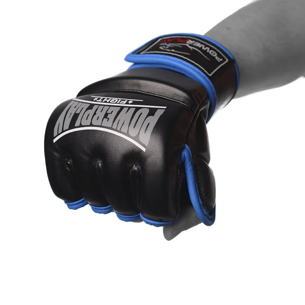 Перчатки для MMA PowerPlay PP_3058_M_Black/Blue, Черно-Синие M