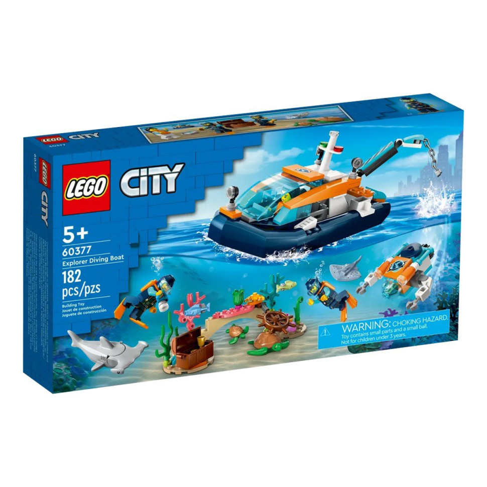 Конструктор Дослідницький підводний човен LEGO 60377, 182 деталі