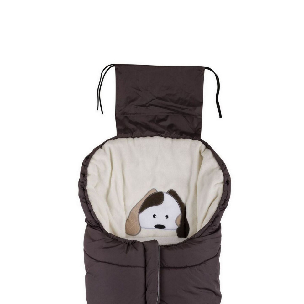 Зимний конверт NUVITA 9605 СUCCIOLI JUNIOR коричневый/пес/бежевый NV9605CUCCIOLOJRTAUPE