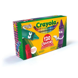Набір воскової крейди Crayola 52-6920, 120 кольорів з точилкою