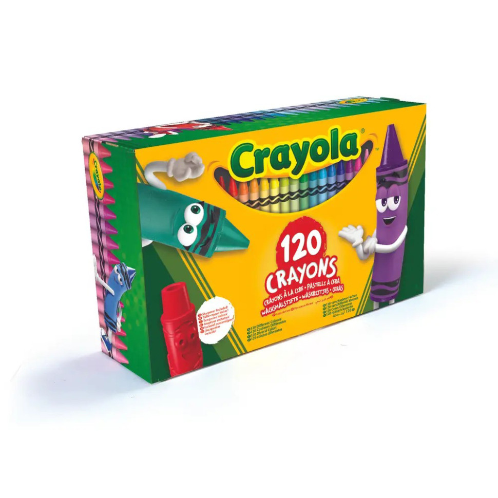 Набор воскового мела Crayola 52-6920, 120 цветов с точилкой