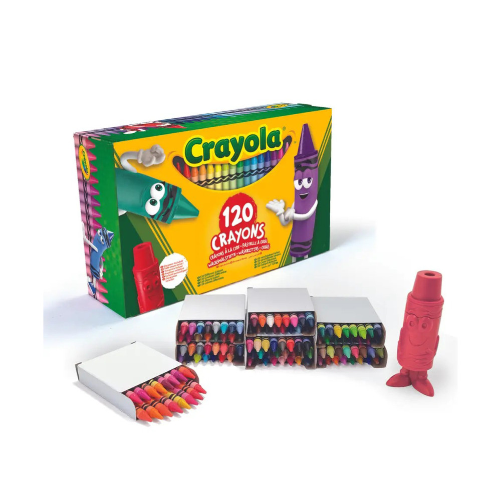 Набор воскового мела Crayola 52-6920, 120 цветов с точилкой