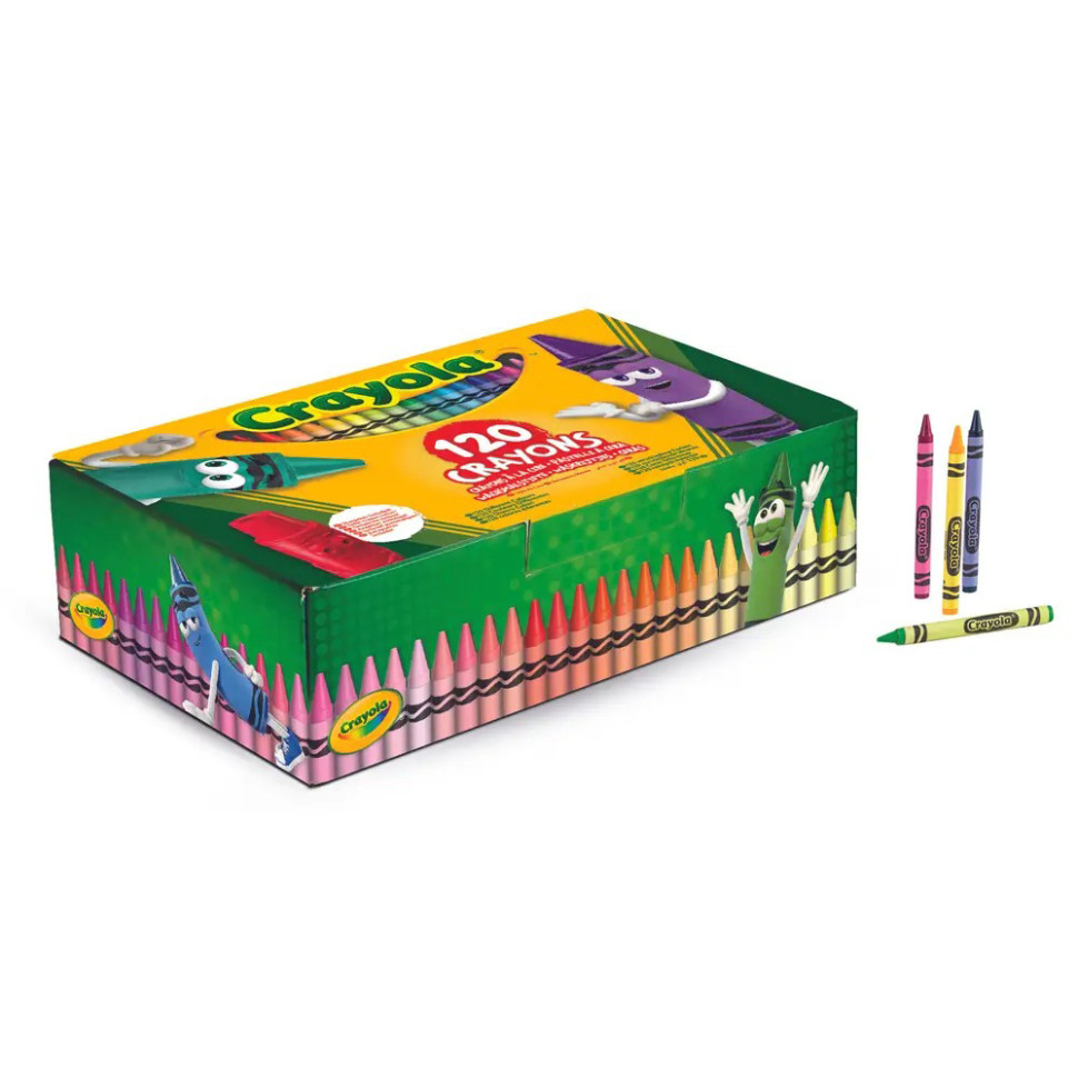 Набор воскового мела Crayola 52-6920, 120 цветов с точилкой
