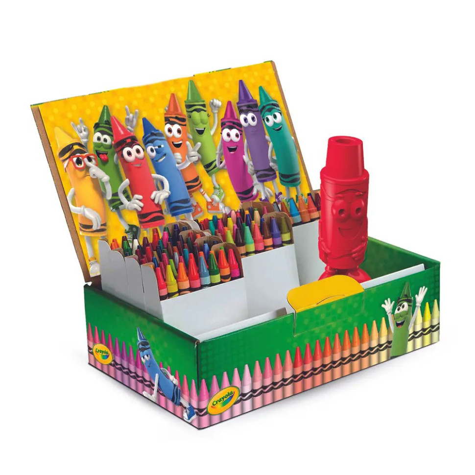 Набор воскового мела Crayola 52-6920, 120 цветов с точилкой