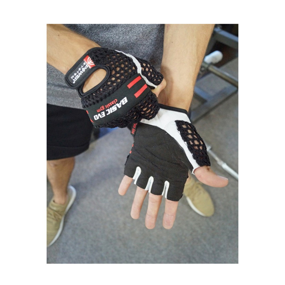 Рукавички для фітнесу Basic EVO Power System PS_2100E_XL_Black/Red, XL