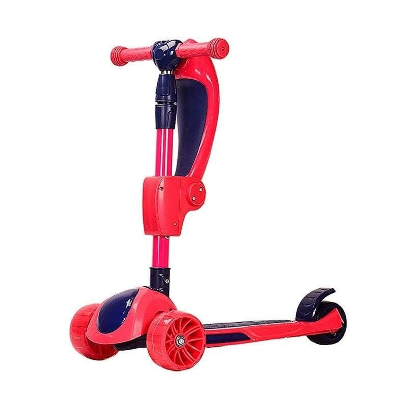 Самокат дитячий 3-х колісний Bambi HS2014 складний, колеса зі світлом