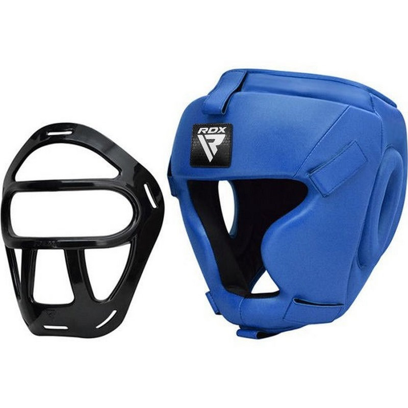 Боксерский шлем T1 Grill Full RDX Inc Limited HGR-T1FU-XL Blue, XL (капа в комплекте)