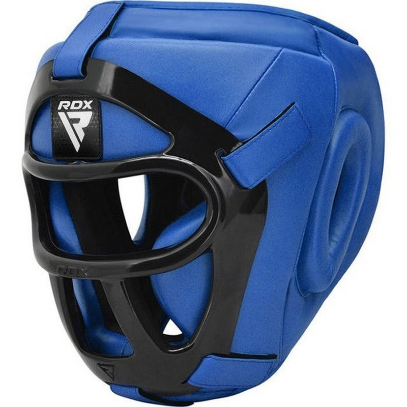 Боксерский шлем T1 Grill Full RDX Inc Limited HGR-T1FU-XL Blue, XL (капа в комплекте)