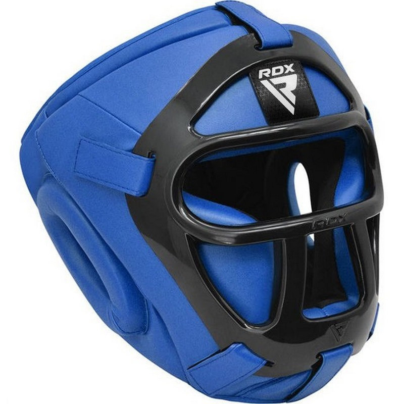 Боксерский шлем T1 Grill Full RDX Inc Limited HGR-T1FU-XL Blue, XL (капа в комплекте)