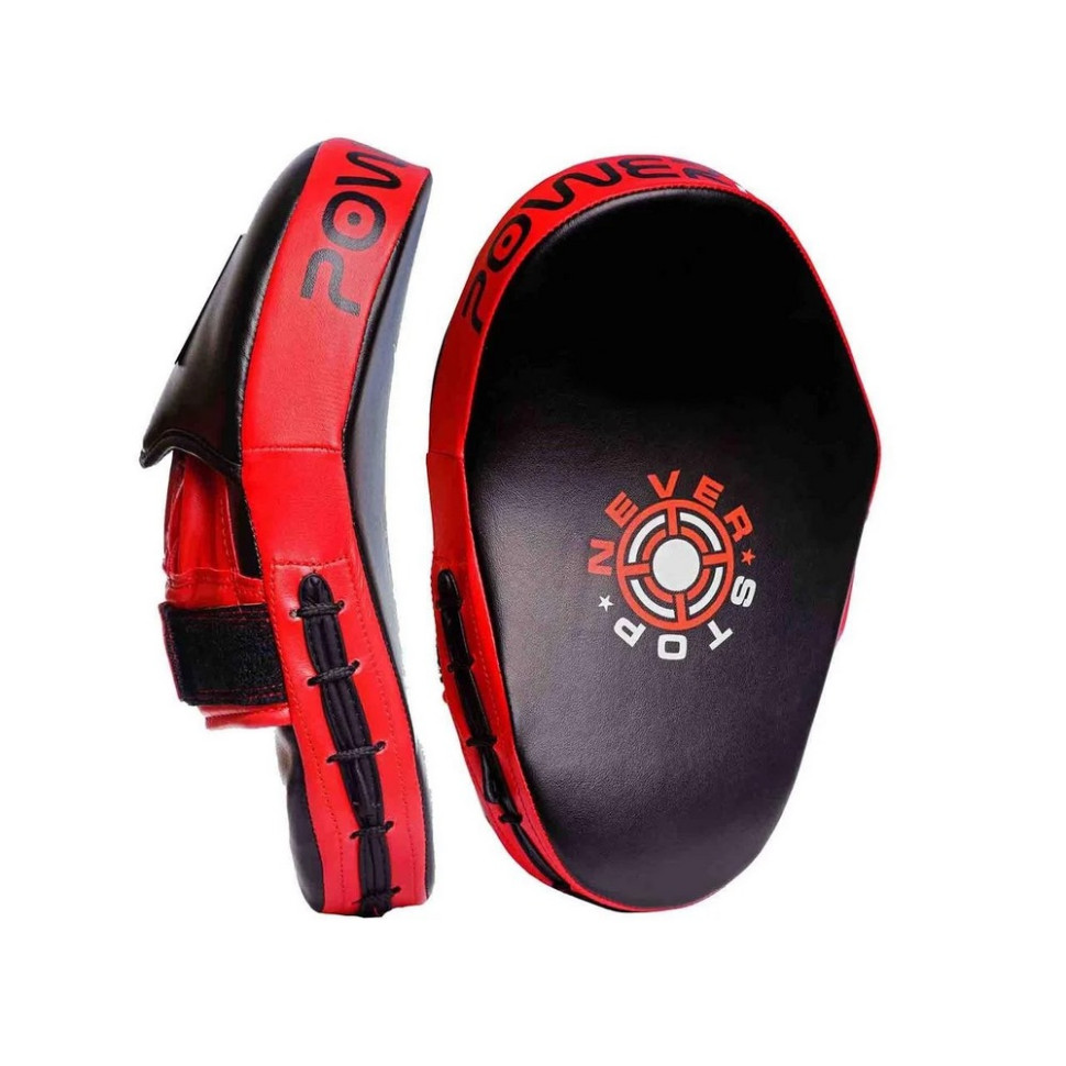Лапы боксерские PowerPlay PP_3051_Red, Черно-Черные 