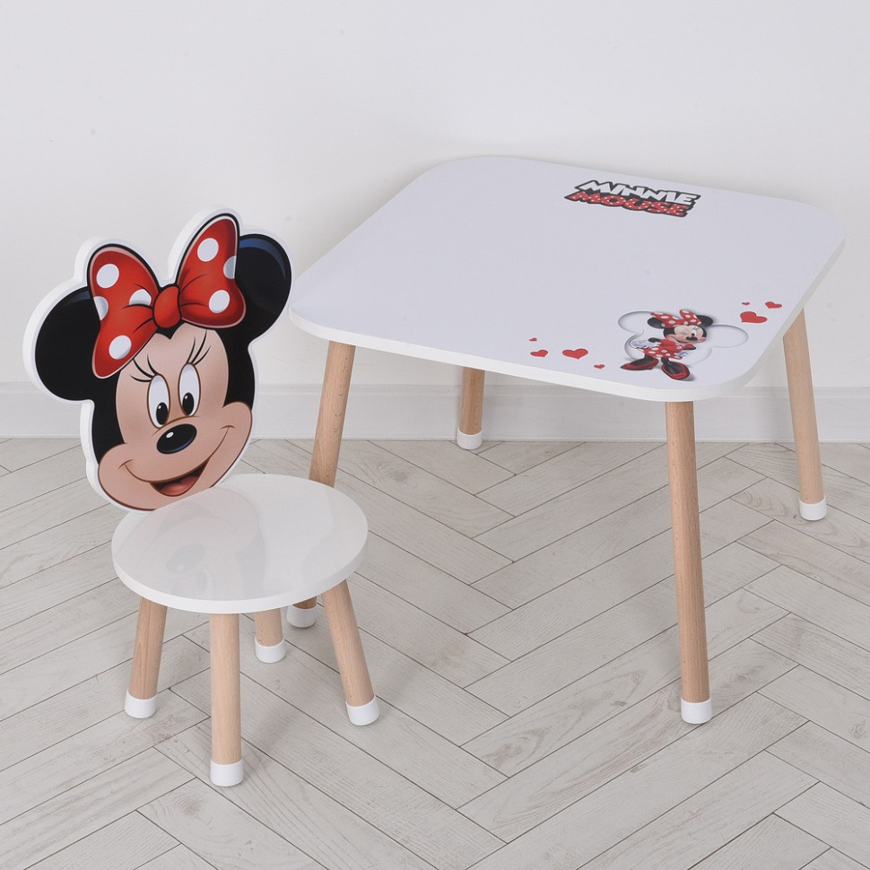 Деревянный детский столик Bambi M 502-8-1 со стульчиком