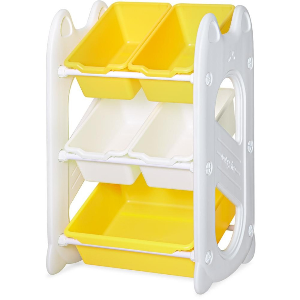 Детский стеллаж для хранения Coral Mini Mealux KD-E021 Yellow 70х34х44 см