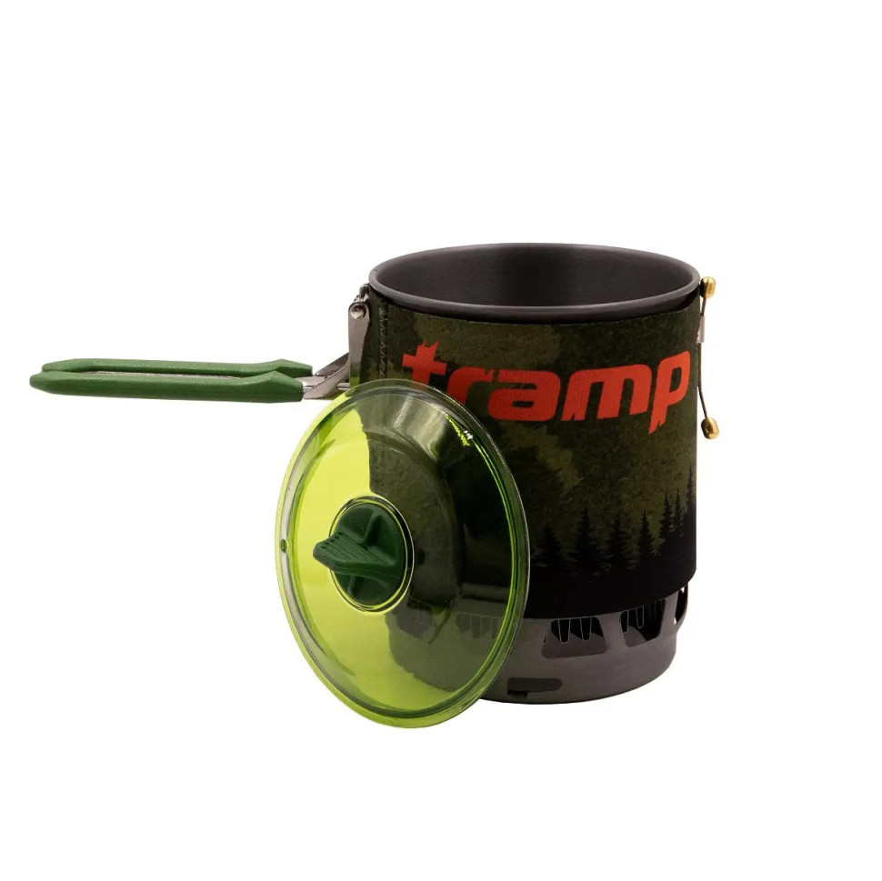 Система для приготовления пищи и газовый баллон 230 грамм Tramp UTRG-049-olive+UTRG-003