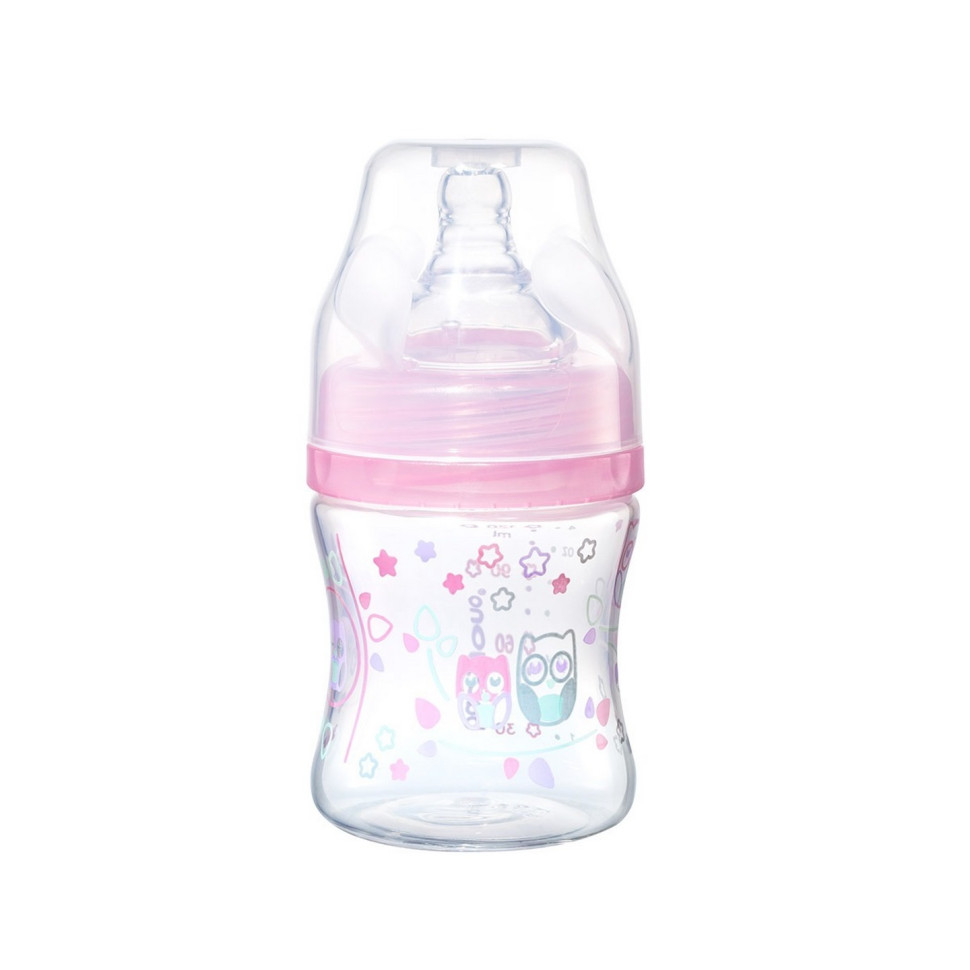 Пляшечка антиколікова з широким отвором BabyOno 402/02, 120 мл