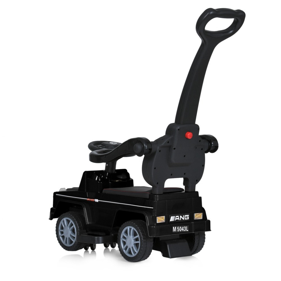 Дитяча каталка-толокар Bambi Racer M 5043L-2 чорний, з батьківською ручкою